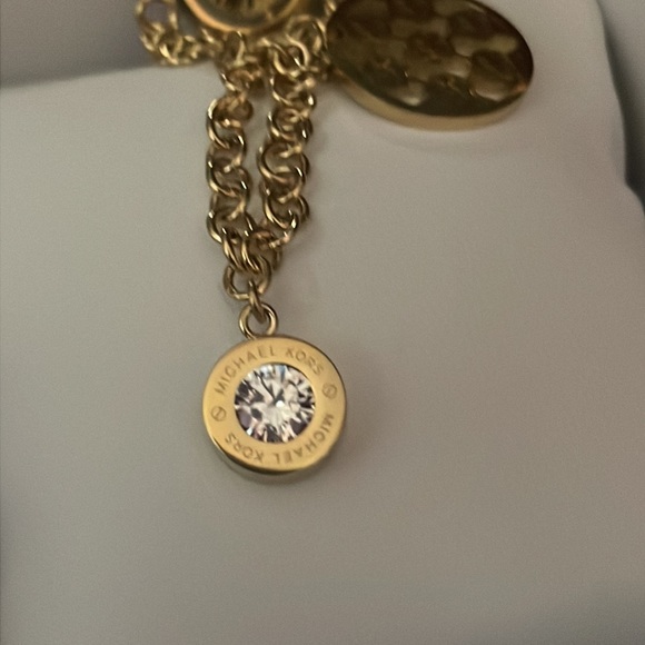 Michael Kors gold flip glitz 4 charms bracelet. - Picture 6 of 8